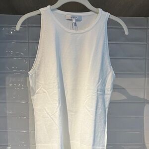 BEAUTIFUL MILLY WHITE NO-SLEEVE TOP! BRAND NEW WITH TAGS!
